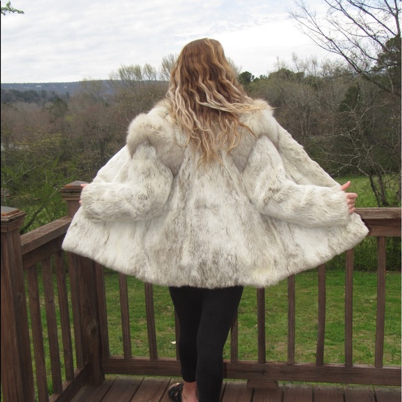 Vintage Rabbit Fur Coat 